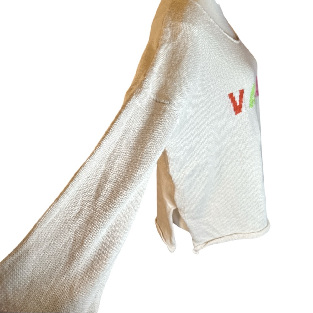 Miracle VACAY Sweater with Multicolor Letters - Picture 6 of 9